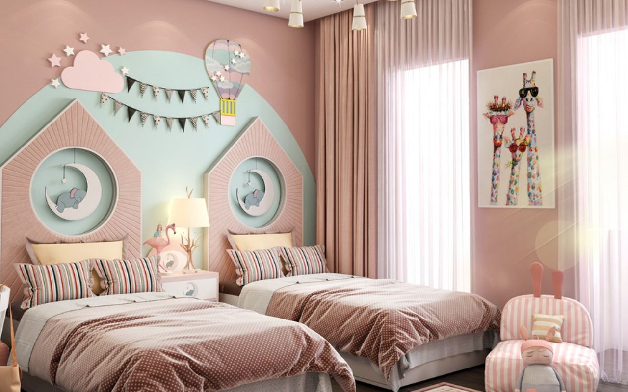 thiết kế phòng ngủ cho bé gái b