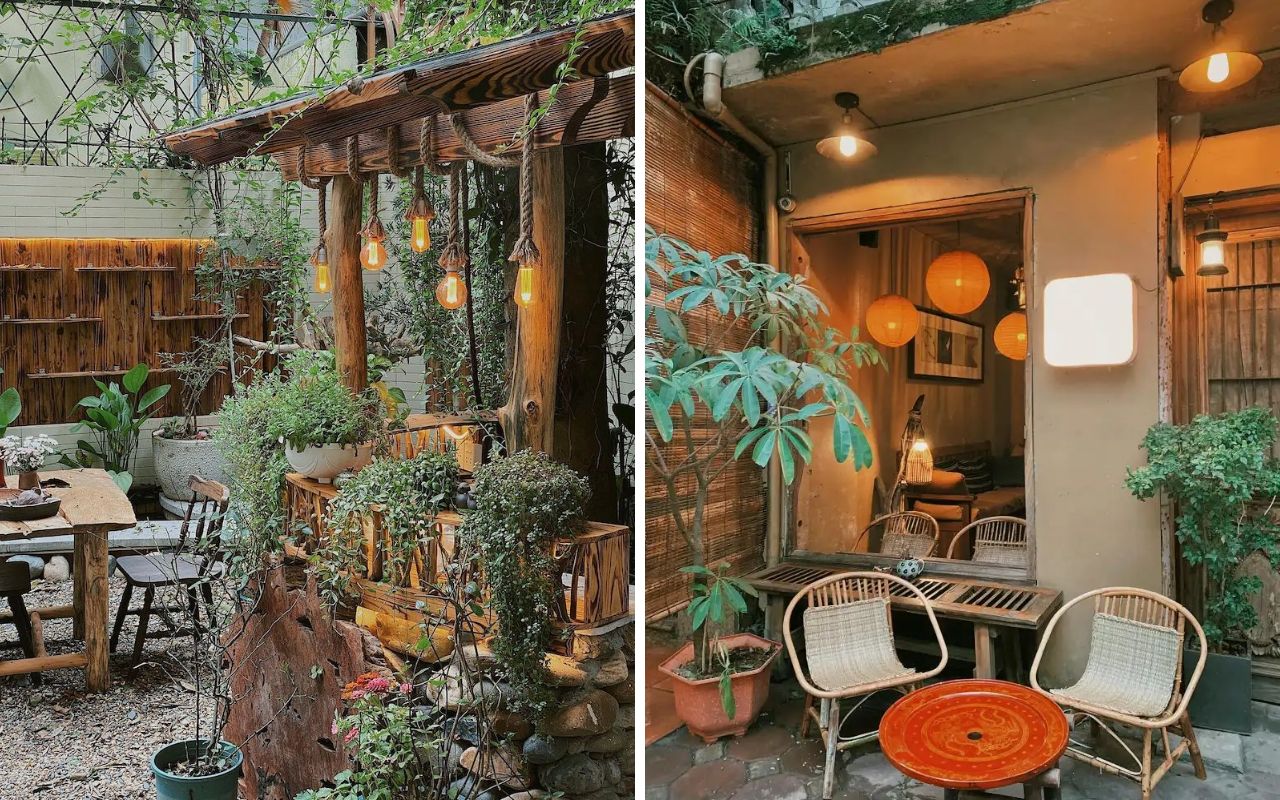 mẫu quán cà phê vườn đẹp